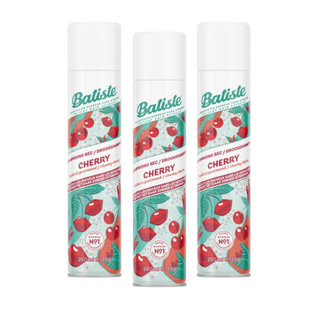 Batiste front packaging showing three cherry cans for instant refresh