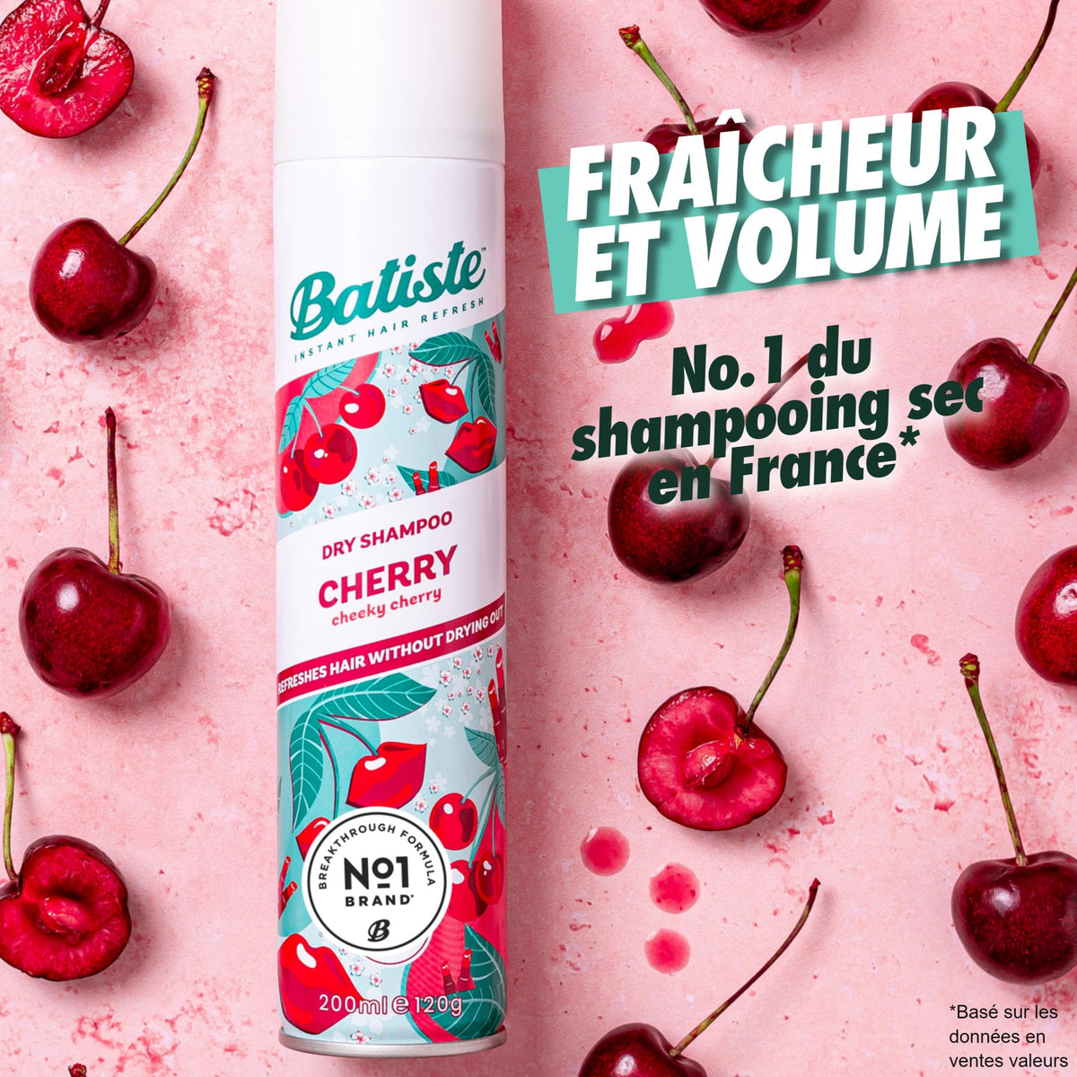 Batiste spray mist close-up demonstrating lightweight powder application