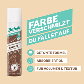 Batiste tint swatch on hair sample showing color-blend advantage
