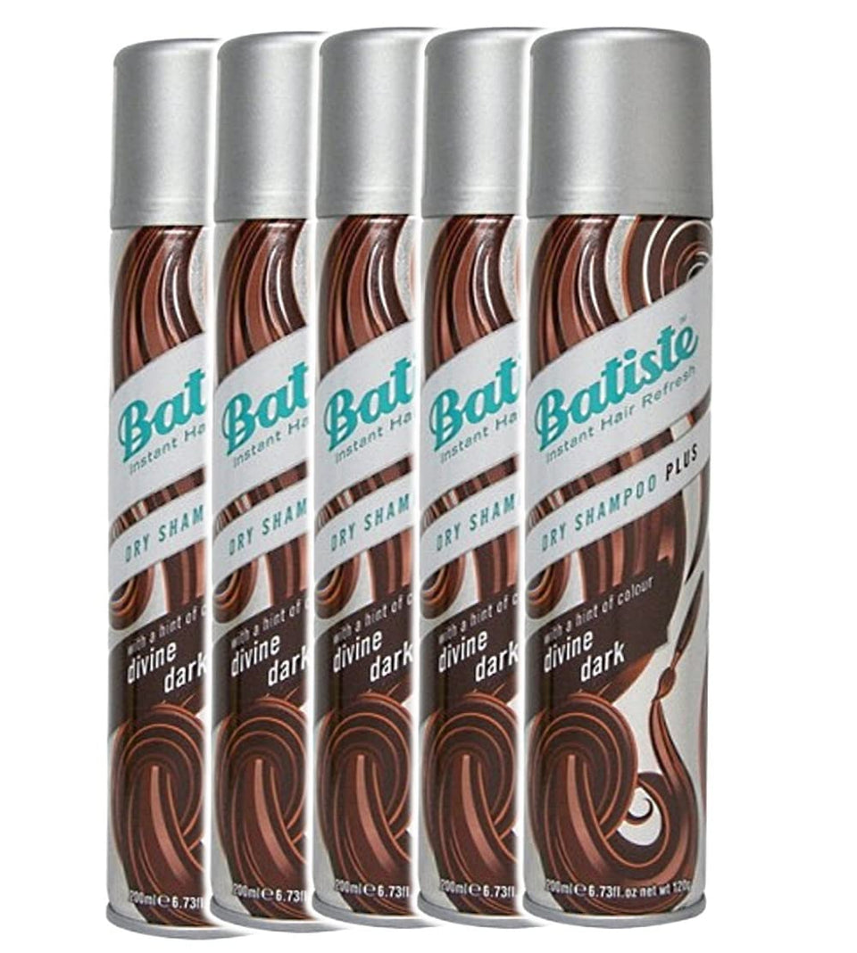 Batiste Dark & Deep Brown front packaging shows can and benefit of oil absorption