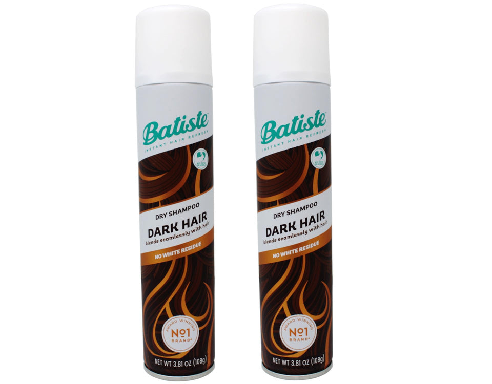 Batiste dark-hair front packaging showing two cans for quick refresh