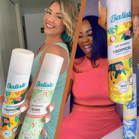 Batiste dark in travel bag setting showing portability and quick touch-up benefit
