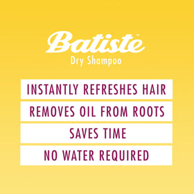 Batiste bottle label readable to identify product and usage information