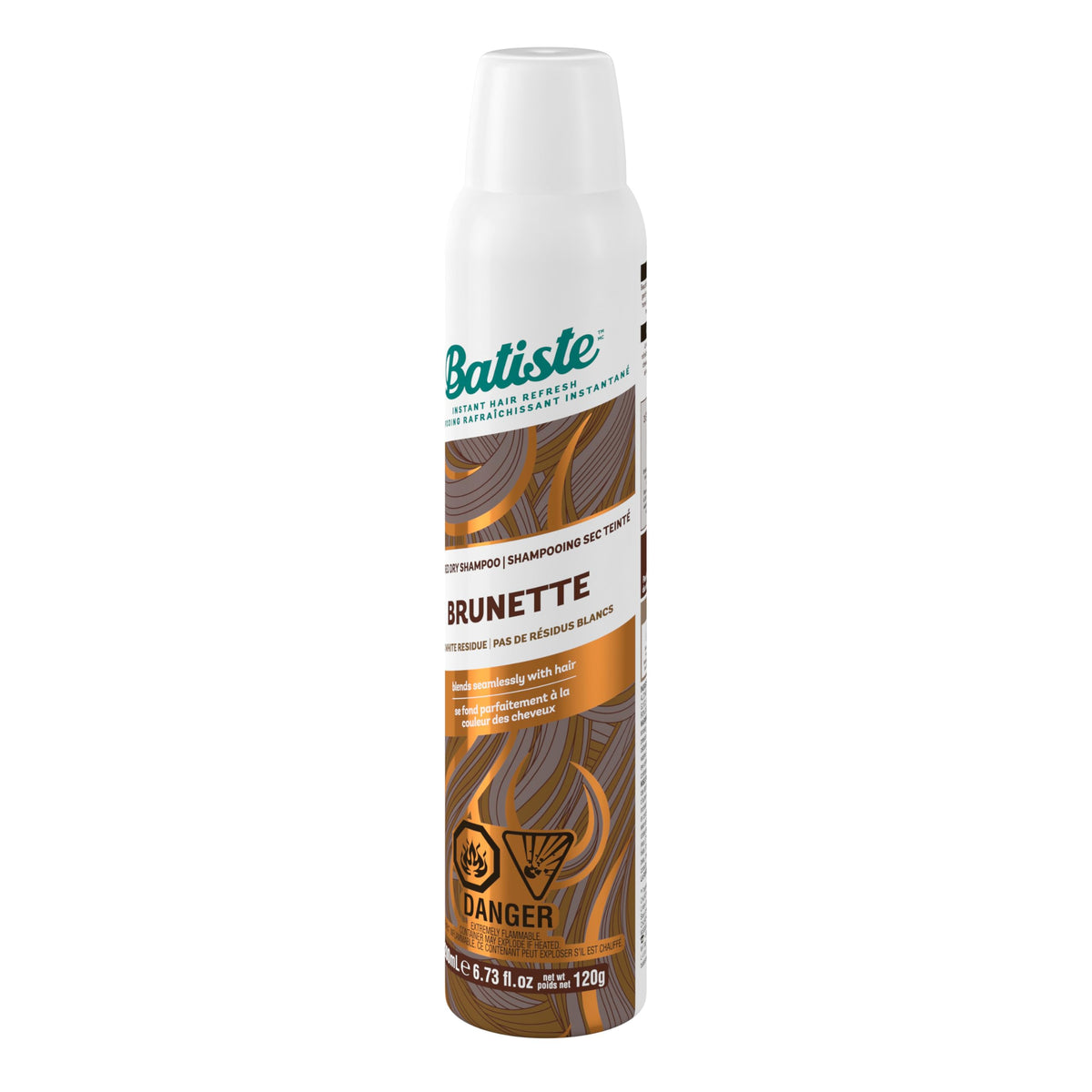 Batiste label detail highlighting product name and usage directions