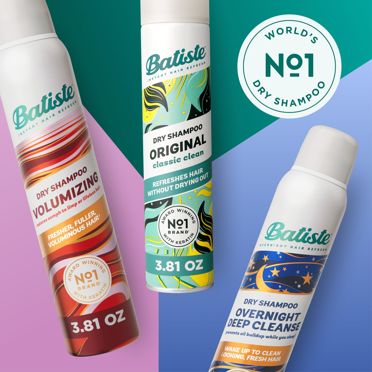 Batiste Original can close-up highlighting label and quick oil absorption