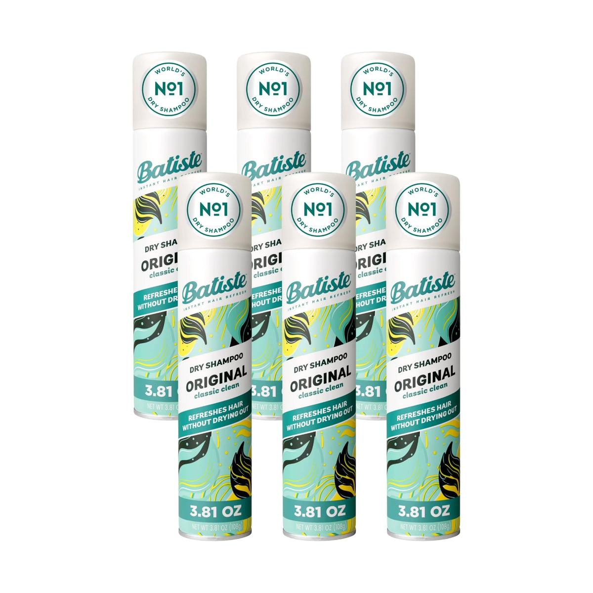 Batiste front packaging showing the 3.81 oz can and classic clean scent benefit