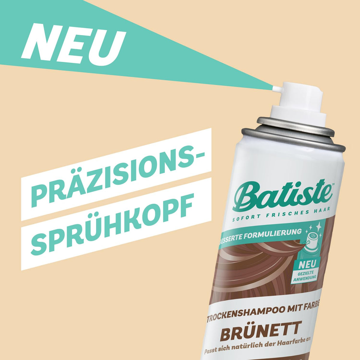 Batiste hair texture after use showing volume and refreshed roots