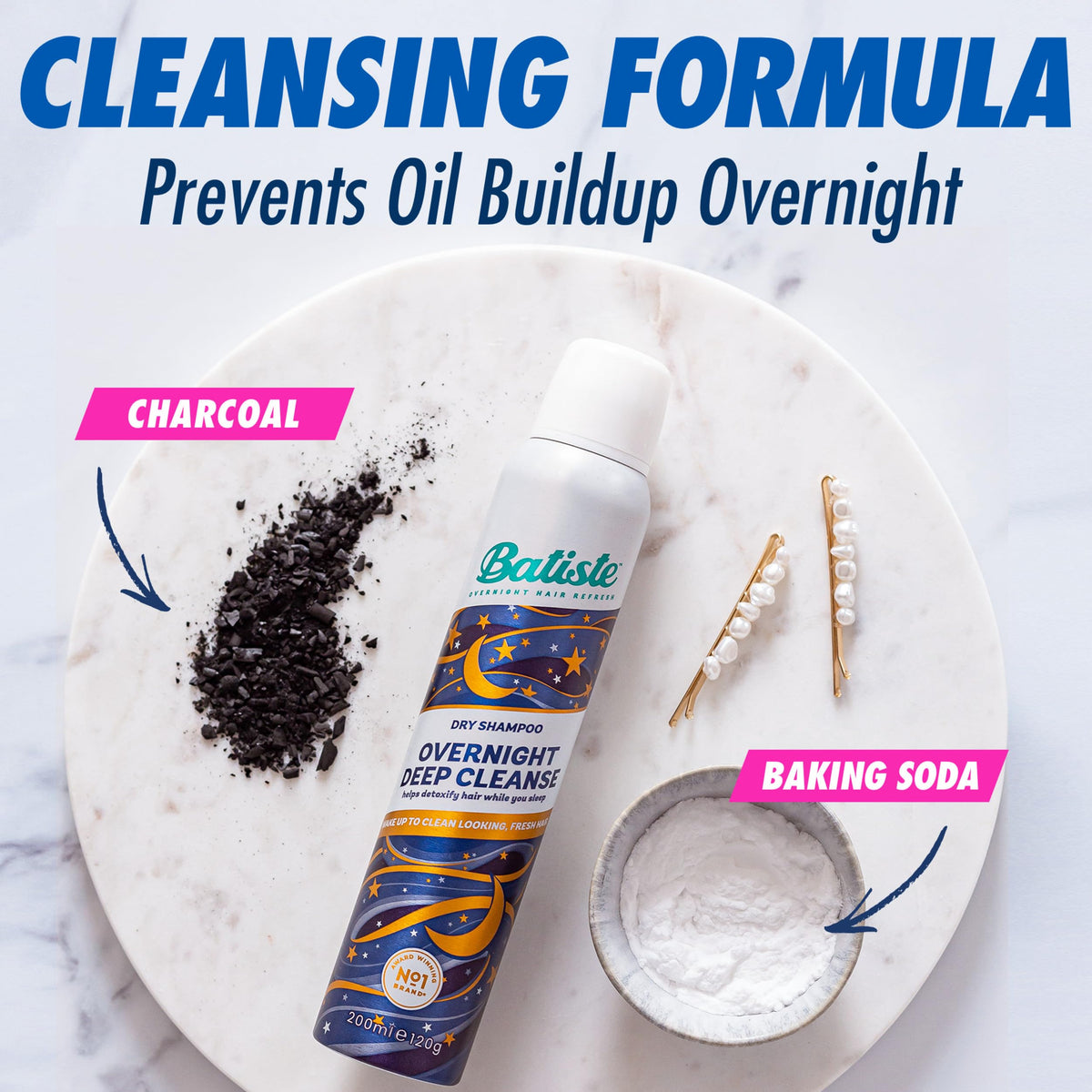 Batiste spray texture mid-air showing fine mist for even oil absorption