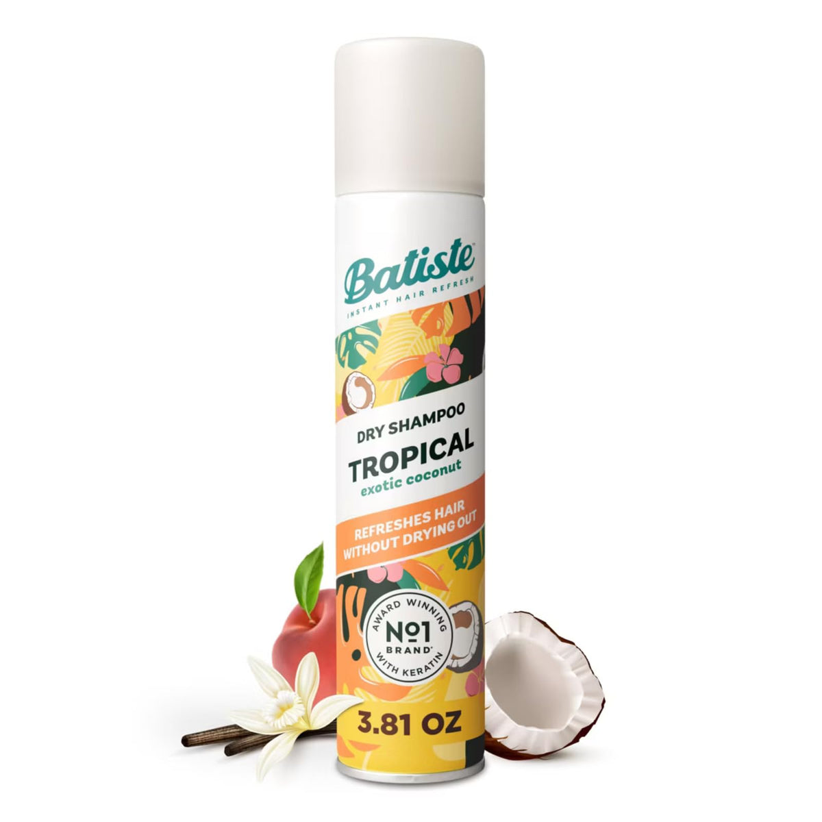 Batiste spray in action on roots adding instant refresh and lift