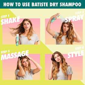 Batiste being applied to roots demonstrating oil absorption and texture