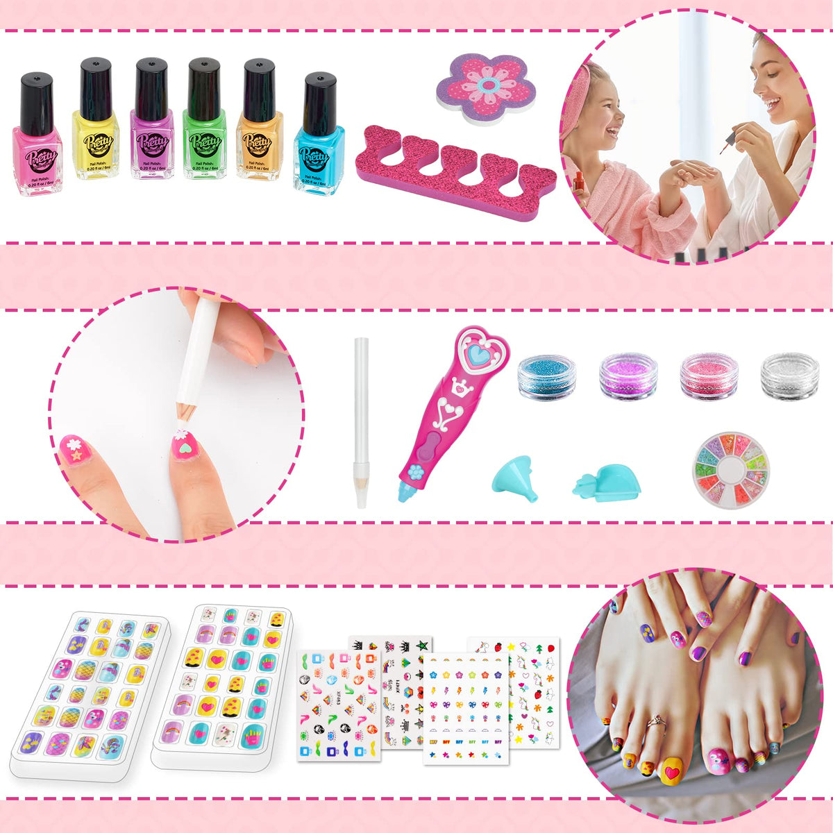 BATTOP electrostatic placement pen close-up for precise nail art detailing