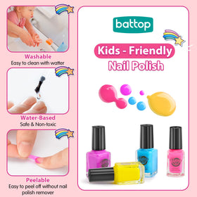 BATTOP glitter powders with funnel ready for refill, enabling sparkly nail effects
