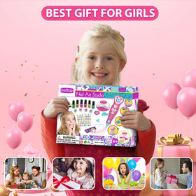 BATTOP child using the manicure kit, encouraging creativity and fine-motor skills