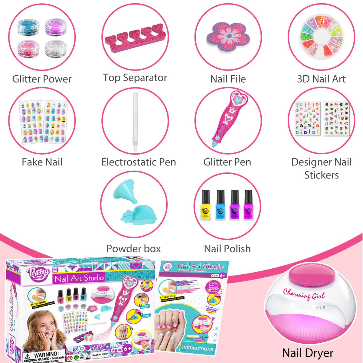 BATTOP open kit layout with all accessories organized for easy crafting