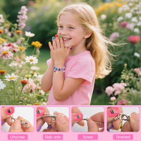 BATTOP stickers and charms spread showing decorative options that personalize nails