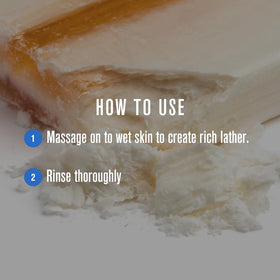 Baxter of California lather in hand demonstrating rich foam and gentle cleanse