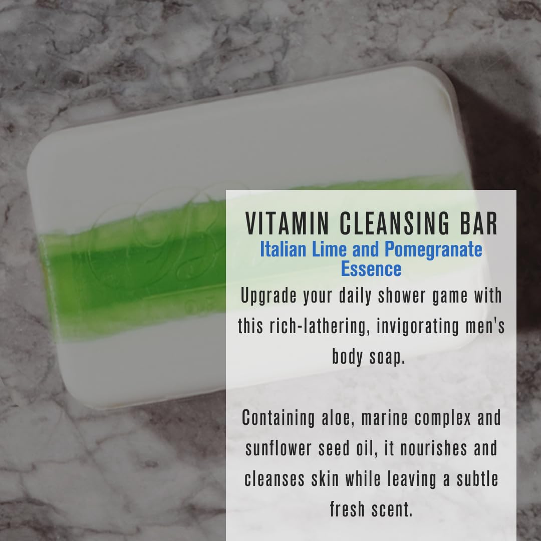 Baxter of California cleansing bar texture close-up showing smooth, creamy surface for gentle cleanse