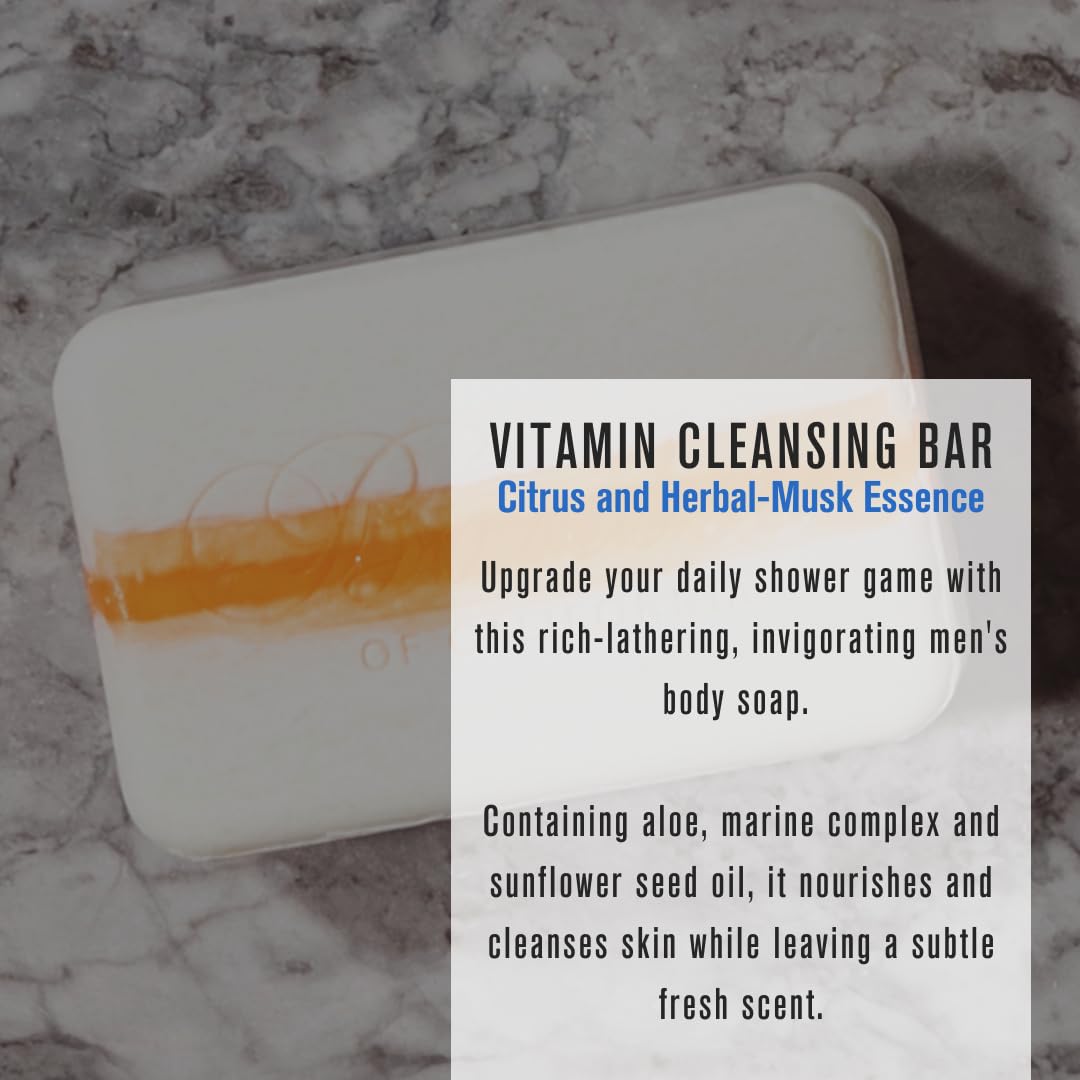 Baxter of California close-up texture reveals creamy soap surface and quality