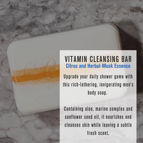 Baxter of California close-up texture reveals creamy soap surface and quality