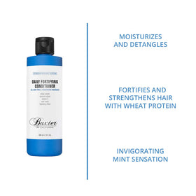 Baxter of California conditioner in-shower use demonstrating detangling and ease