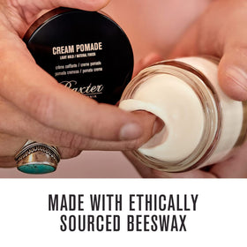 Baxter of California open jar close-up revealing creamy texture for easy styling