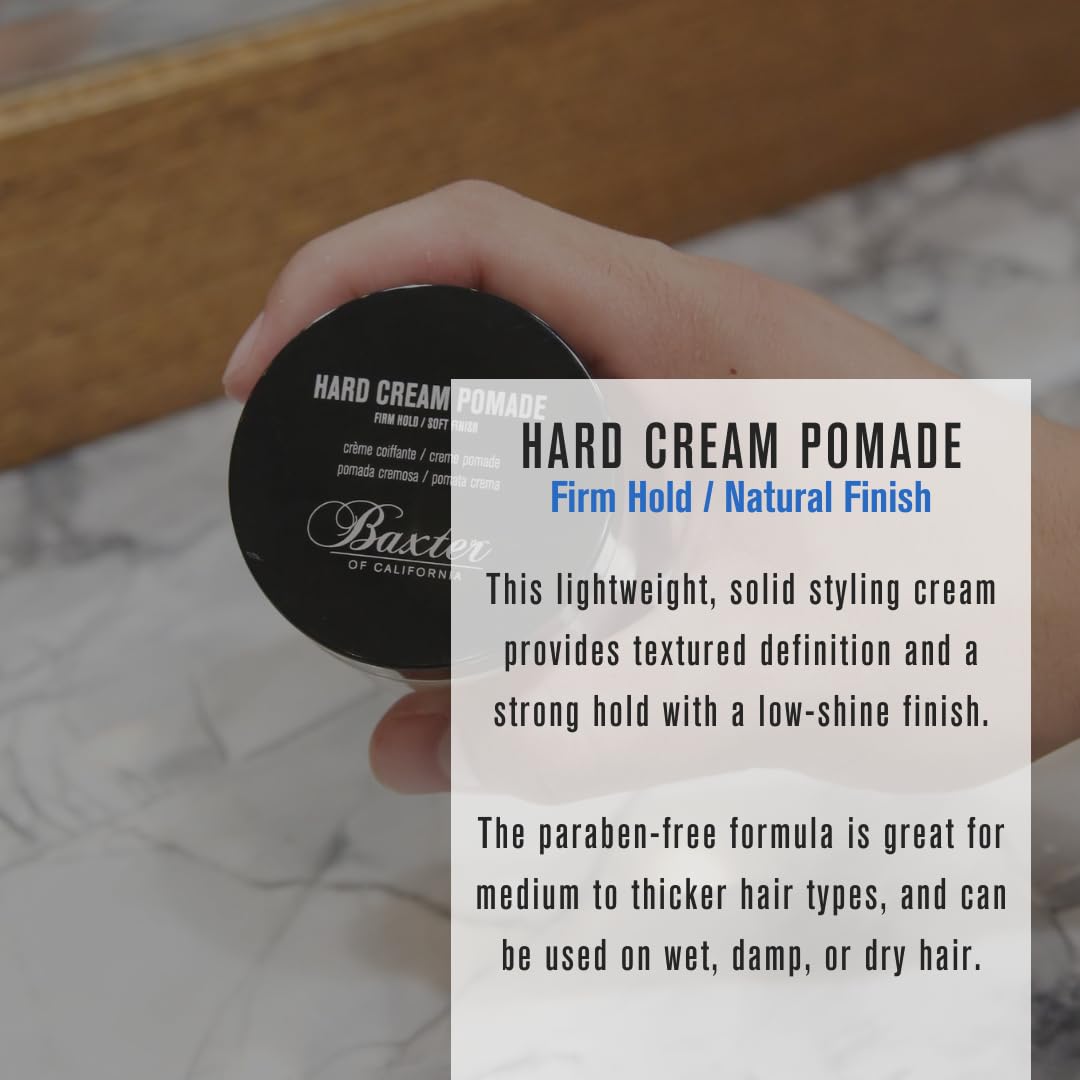 Baxter of California cream texture close-up showing smooth, spreadable formula
