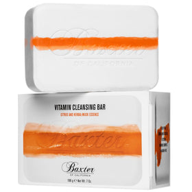 Baxter of California front packaging shows bar and branding for gift appeal