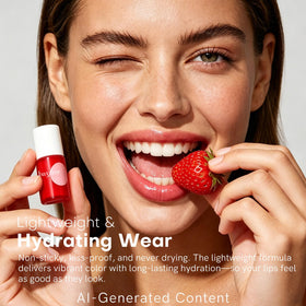 bayfree blending tint on cheek illustrating natural-looking flush
