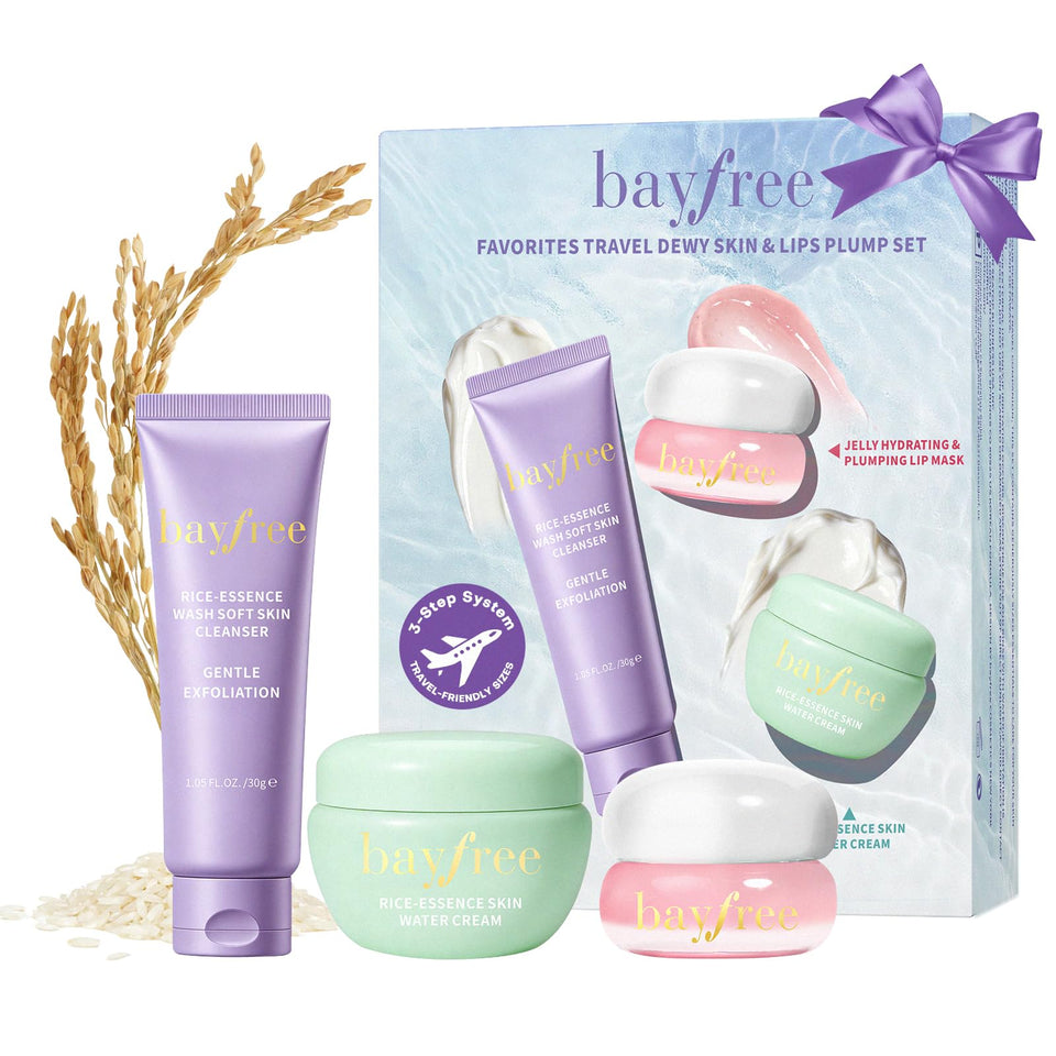 bayfree travel set front packaging showing full kit and convenience