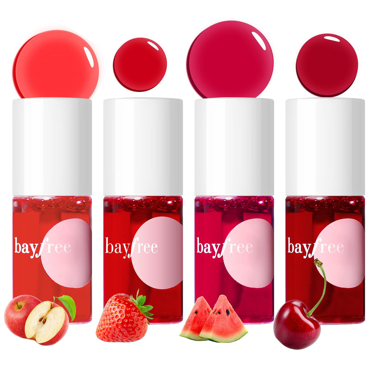 bayfree front packaging showing four compact tint tubes and travel-ready box