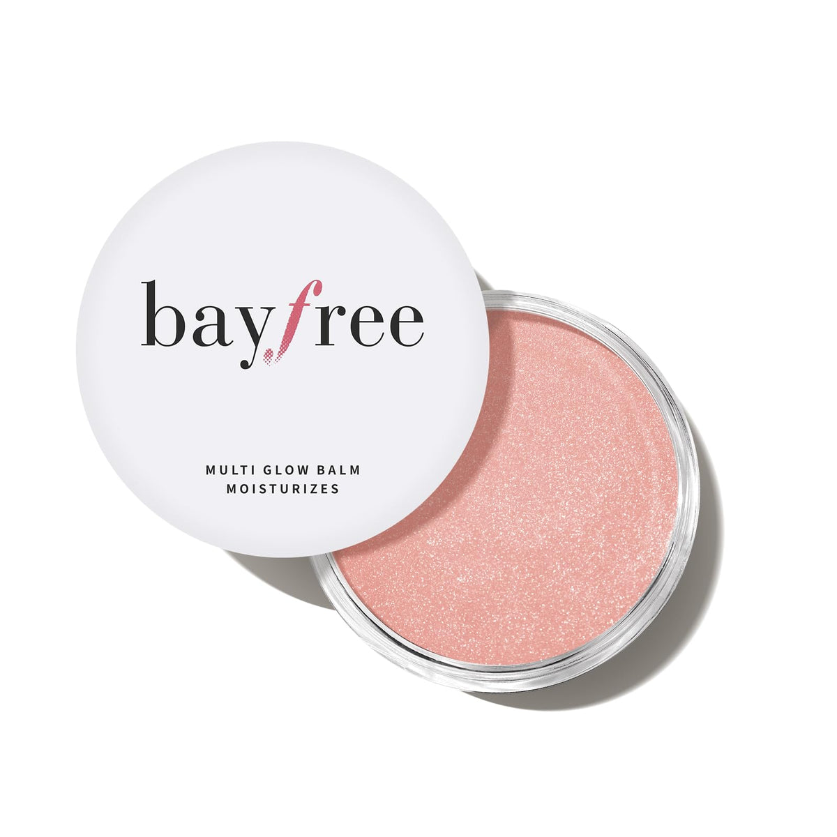 bayfree front packaging showing compact balm and shade label for easy identification