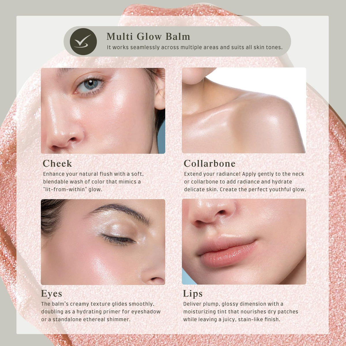 bayfree tint on lips demonstrating subtle, buildable color and comfort