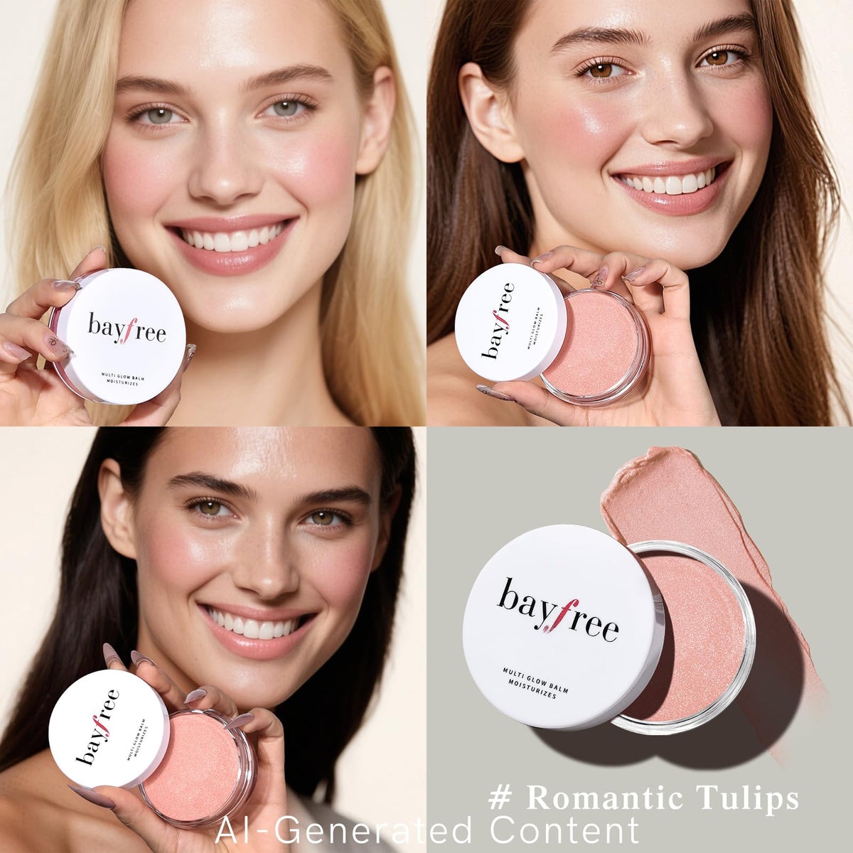 bayfree open balm stick showing creamy texture for smooth moisturizing application