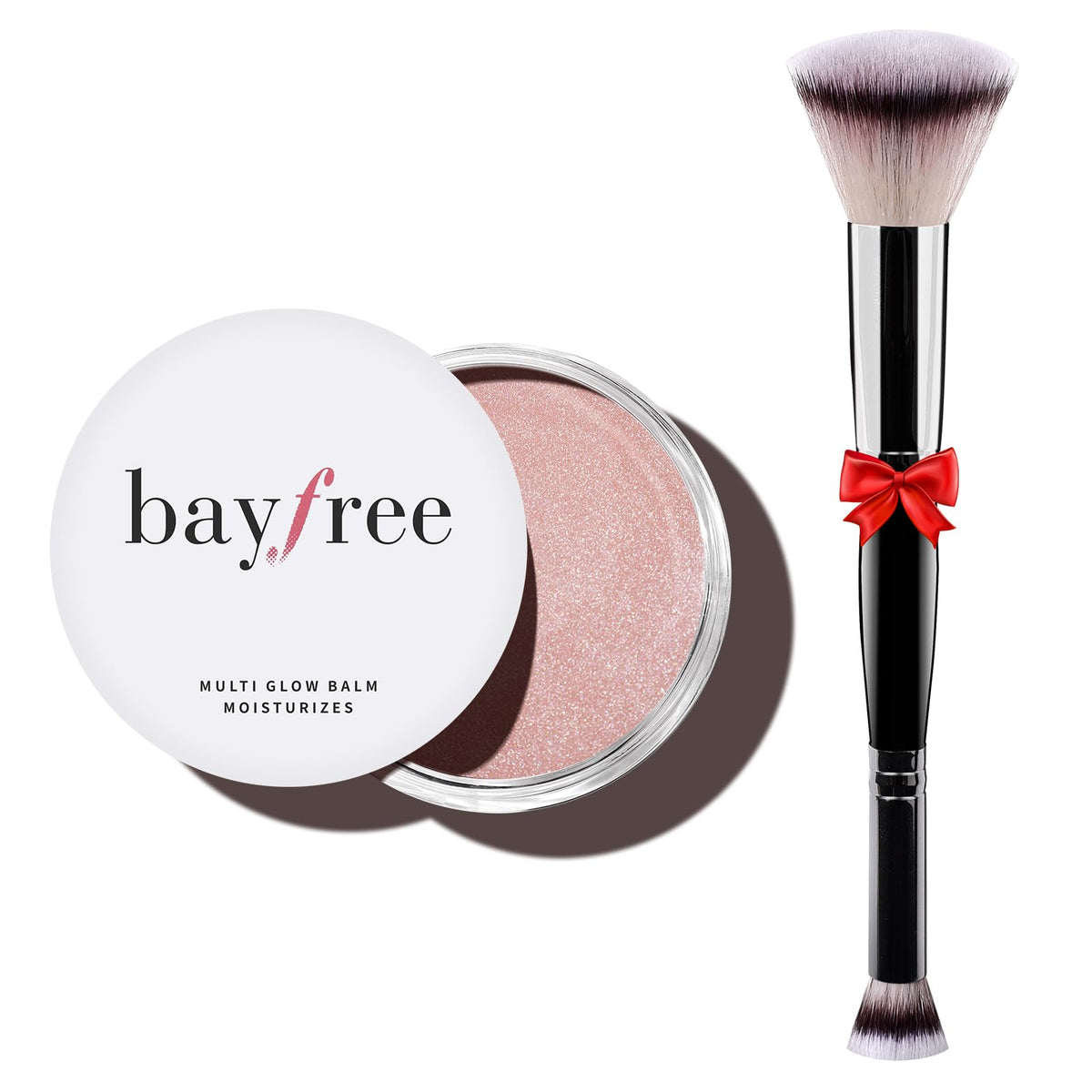 bayfree front packaging showing balm and brush, easy grab-and-go