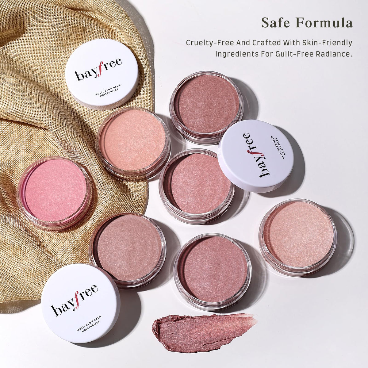 bayfree lifestyle shot inside makeup bag for on-the-go touch-ups