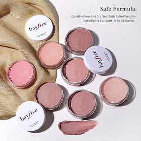 bayfree lifestyle flatlay with other makeup items for everyday routine ease