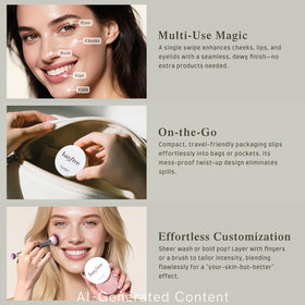 bayfree balm applied to lips for hydrated tint and shine