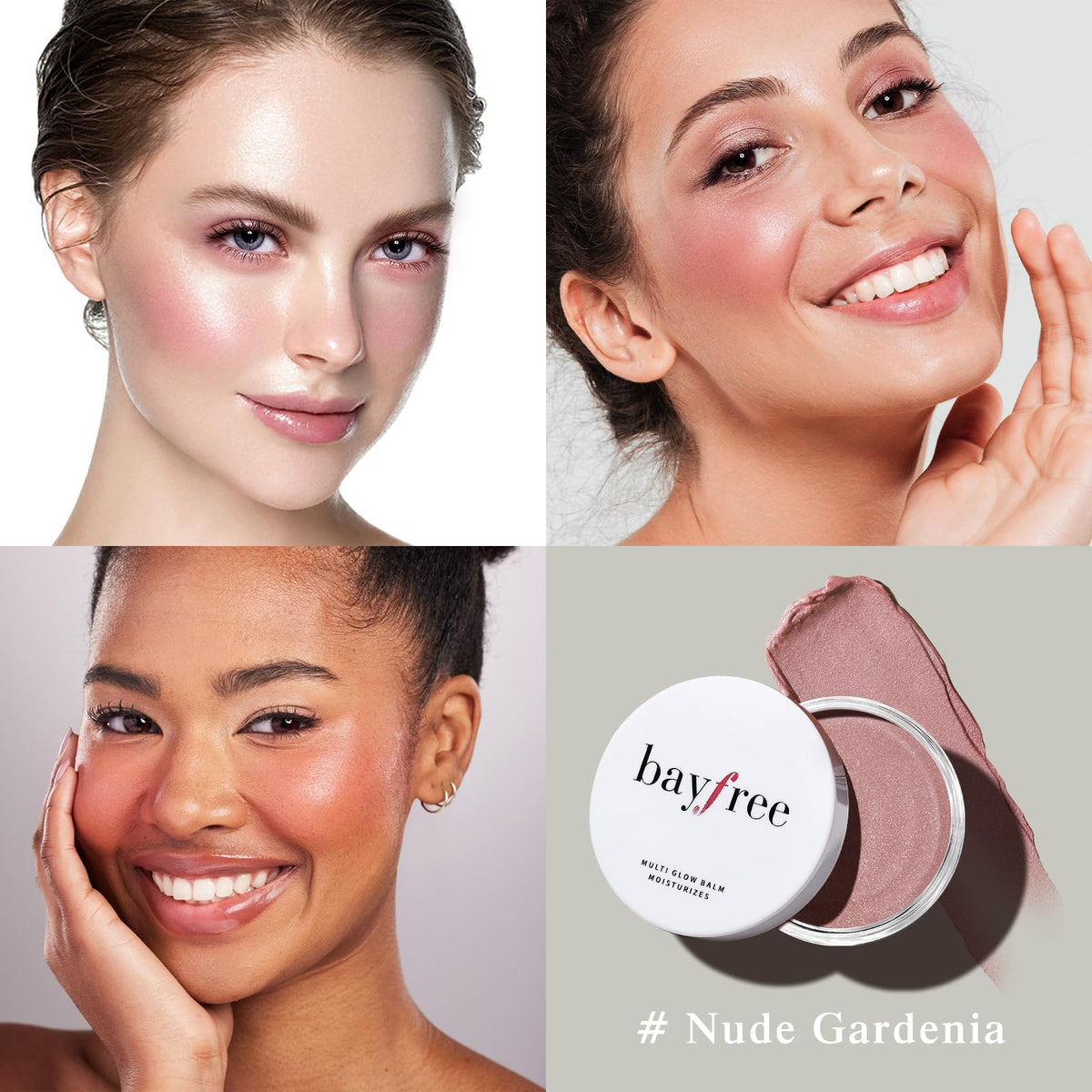 bayfree open balm close-up showing creamy texture and smooth finish benefit