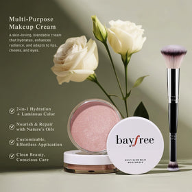bayfree creamy balm texture close-up showing smooth blendability