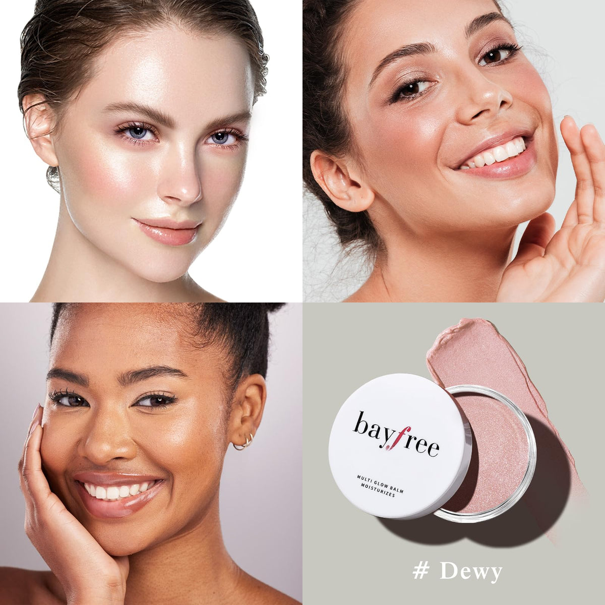 bayfree texture swipe on skin illustrating creamy, blendable finish