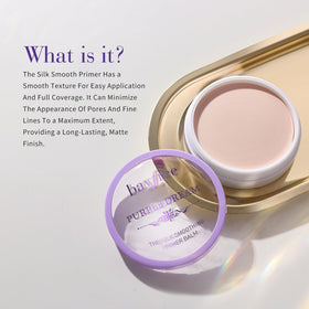 bayfree visible before and after swipe blurring pores for refined finish