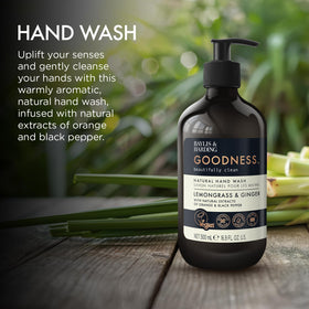 Baylis & Harding label detail with ingredient listing for transparent sourcing