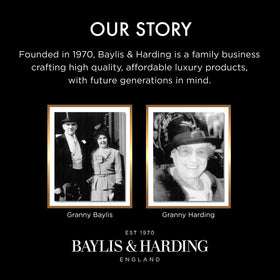 Baylis & Harding refill bottles alongside dispensers promoting sustainable reuse