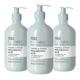 Baylis & Harding bottle front packaging showing pear scent and hydrating benefits