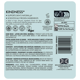 Baylis & Harding recycling and ethical icons indicating biodegradable and vegan focus