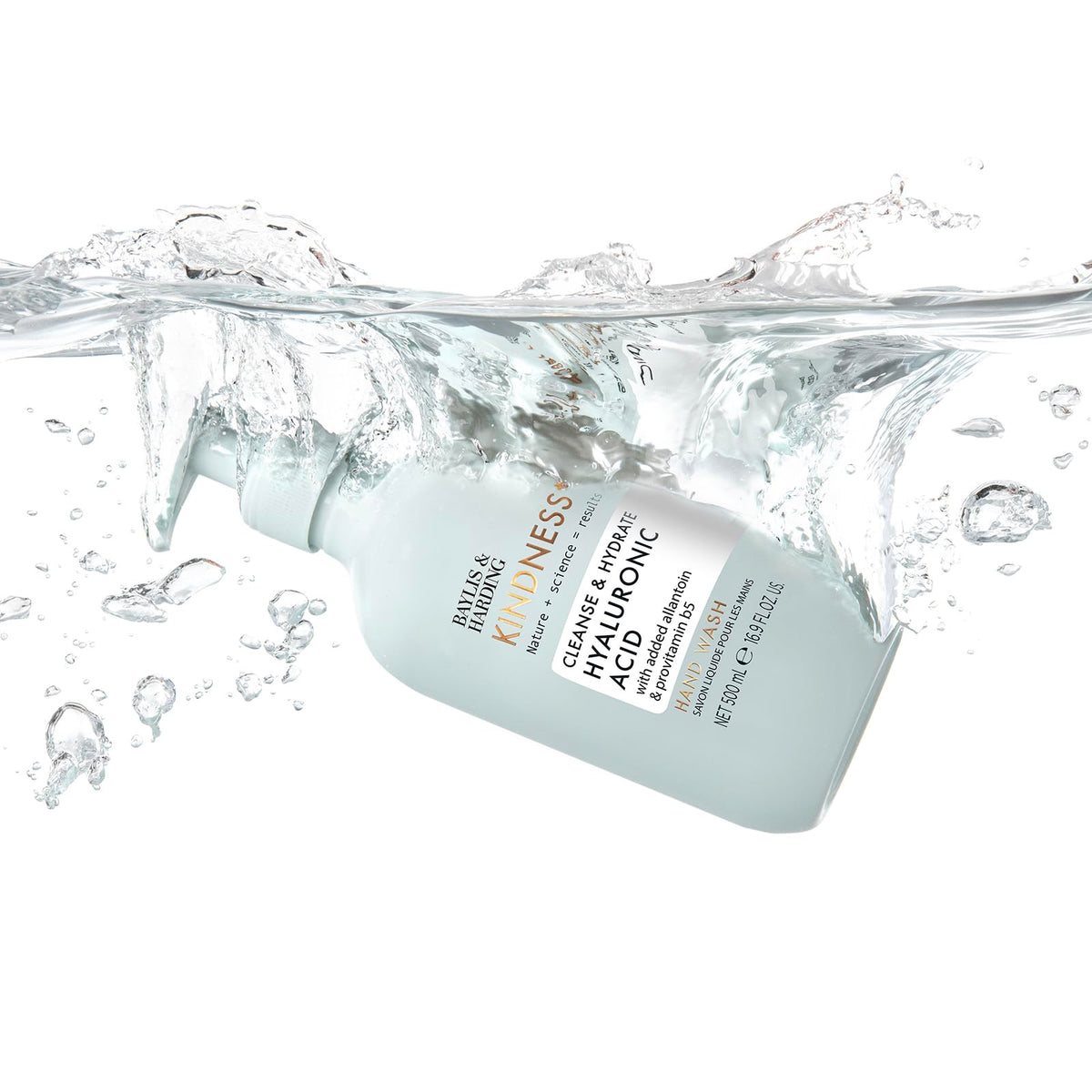 Baylis & Harding soap texture on palm showing creamy lather and moisturizing feel