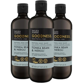Baylis & Harding front packaging of tonka bean & neroli body wash showing elegant bottle