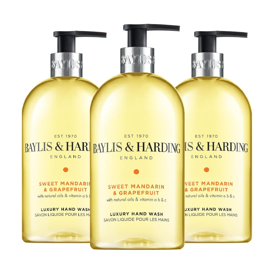 Baylis & Harding front bottle showing label and scent benefits