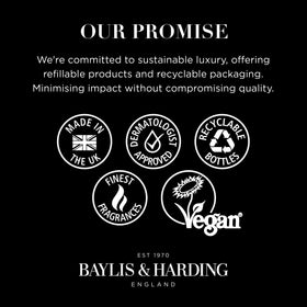 Baylis & Harding bottle at kitchen sink adding fresh citrus ambience