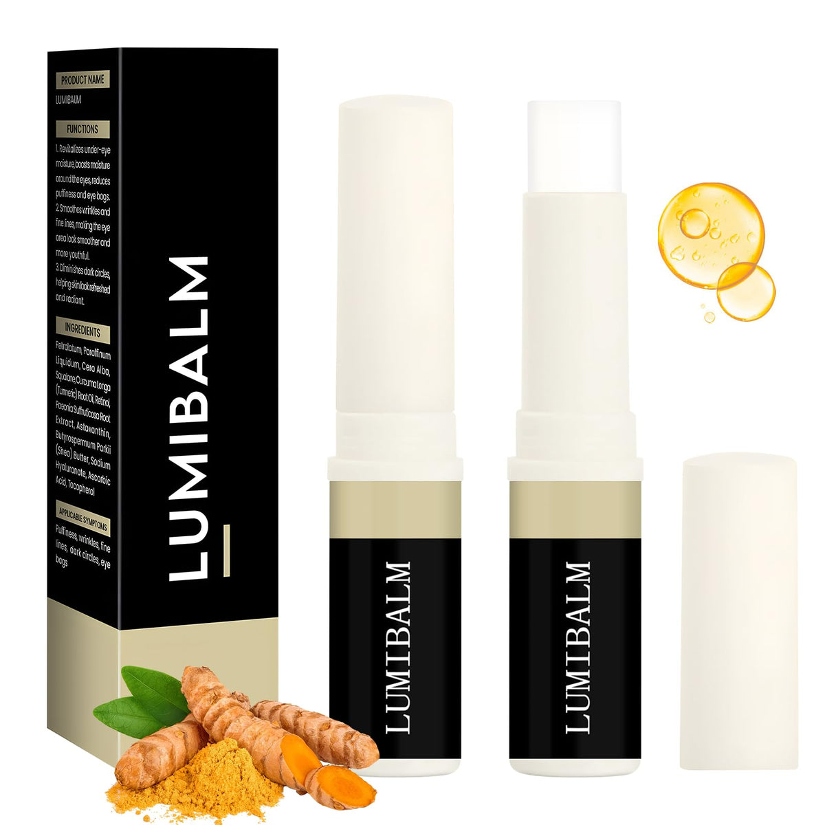 Baysea lumibalm front packaging showing product benefits and compact design
